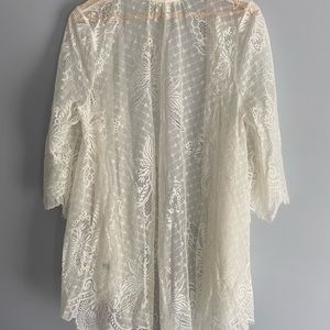 Lace bathing suit cover